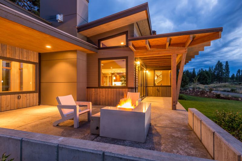 Outdoor Firepit Home Tetherow Bend Oregon